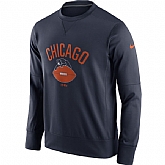 Men's Chicago Bears Nike Navy Circuit Alternate Sideline Performance Sweatshirt,baseball caps,new era cap wholesale,wholesale hats